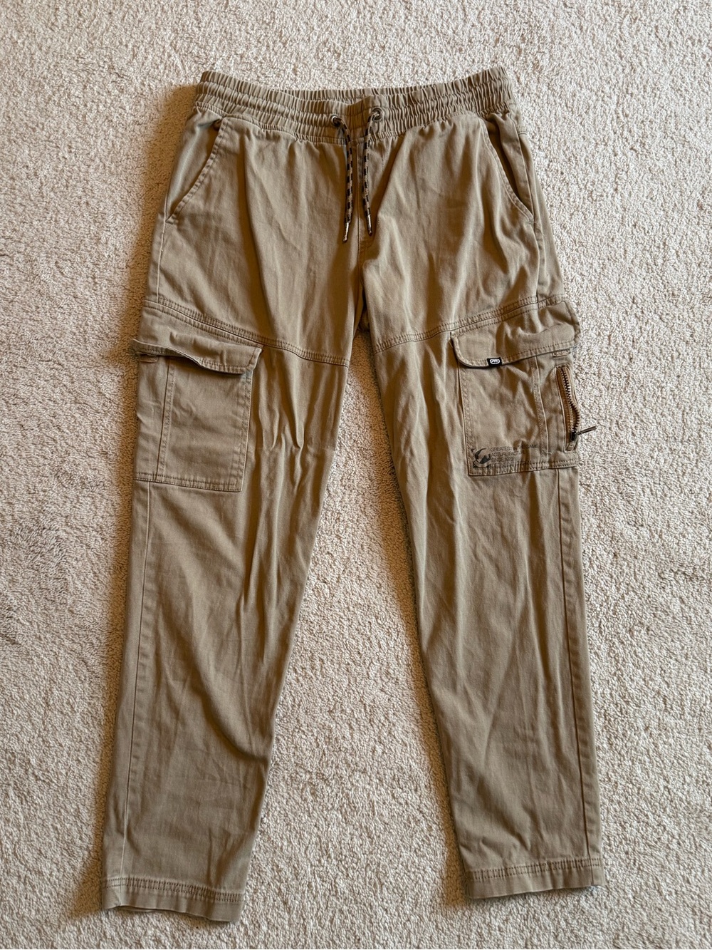 Ecko Unlimited Tan Cargo Jogger Pants